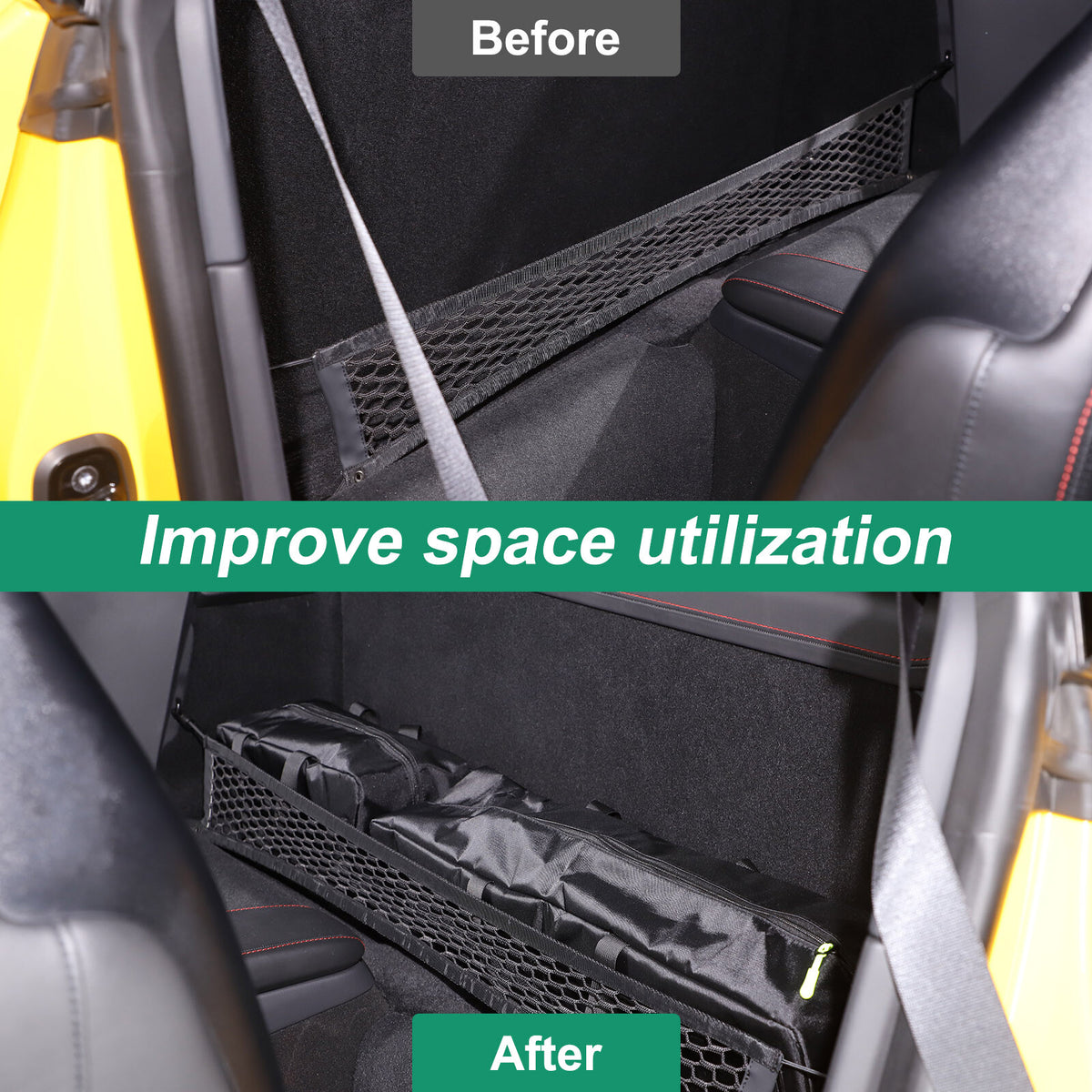 Rear Seat Back Side Organizer Storage Box For Lotus EMIRA 2021-25 19
