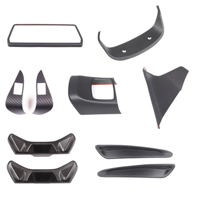 Matte Real Carbon Fiber Interior Trim Cover Accessories For Toyota Supra A90 19+ 1