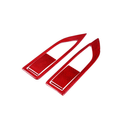 Red Real Carbon Fiber Center Interior Set Cover Trim Kit For Ferrari 458 2011-16 36