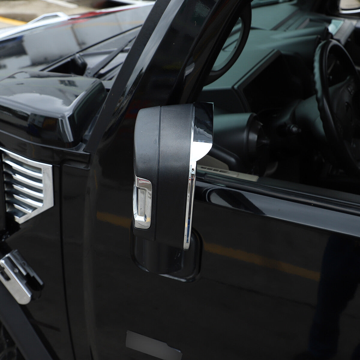 Silver Chrome Exterior Door Handle Mirror Hood Vent Trim Kit For Hummer H2 03-09 58