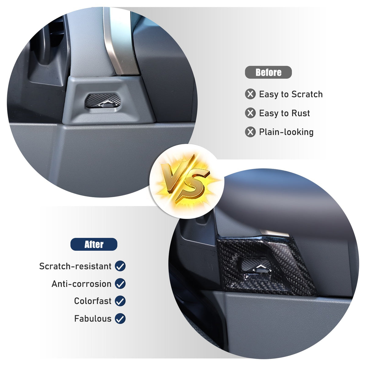 Real Carbon Fiber Dash Side Air Vent Adjustment Trim For BMW X3 G45 2025+ 21