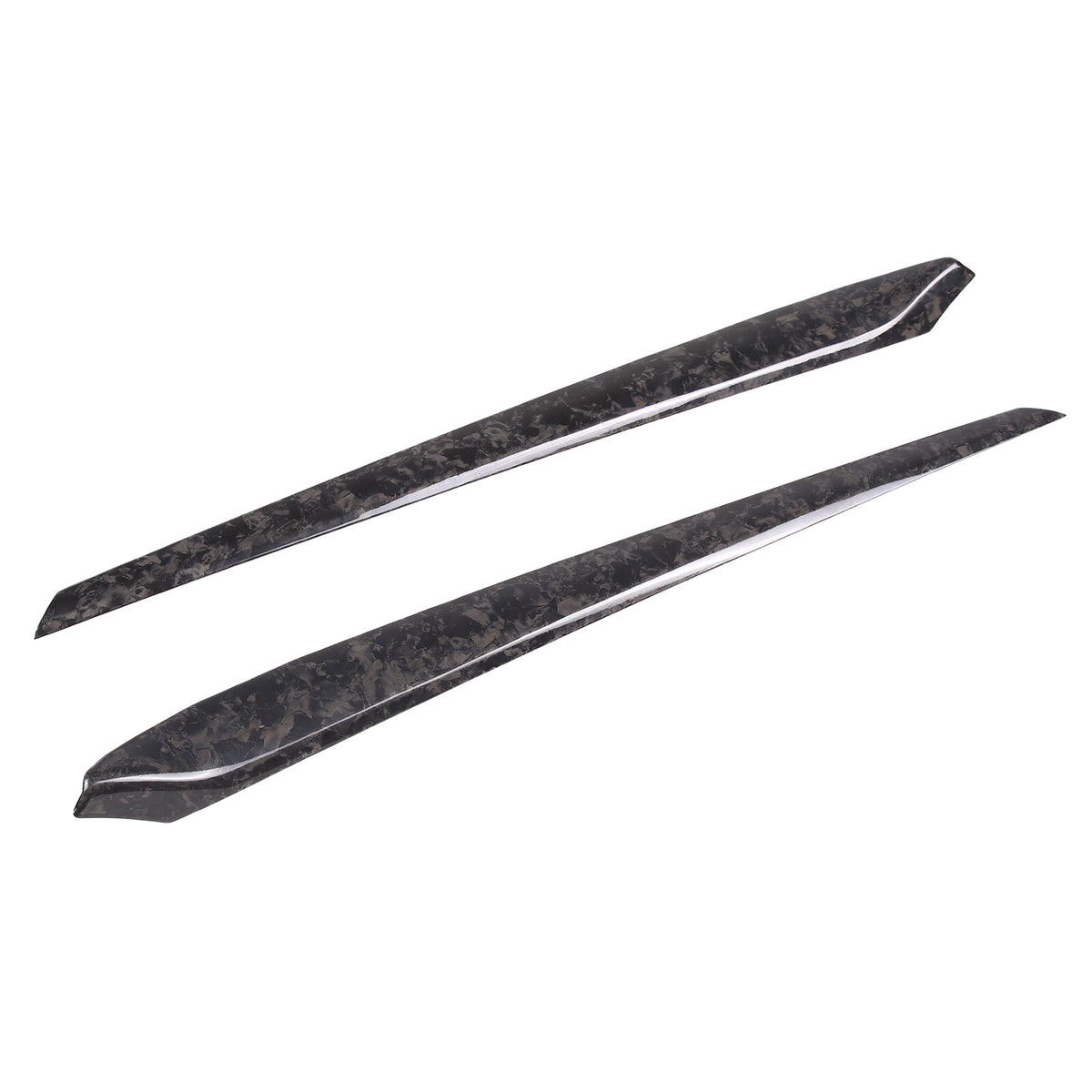 Forged Real Carbon Fiber Inner Door Panel Strip Trim For Tesla Model 3 Y 2021-22 10