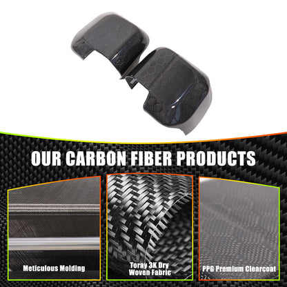 Honeycomb Carbon fiber Side Rear Mirror Cover Caps Trim For LR Defender 2020-24 15