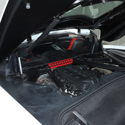 Red Aluminum Engine Bay Strut Bar Connecting Trim Cover For Corvette C8 2020+ 6
