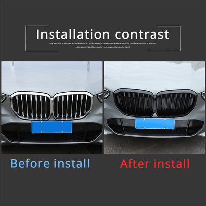 Replace Glossy Black Front Kidney Grille For BMW X5 G05 2019-2022 2023 24