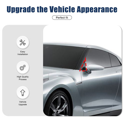 Matte Real Carbon Fiber Front A-Pillar Triangle Trim For Nissan GTR R35 2008-16 13