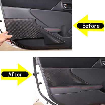 2PCS Real Carbon Fiber Inner Door Panel Cover Trim For Subaru BRZ 2022+ US 3