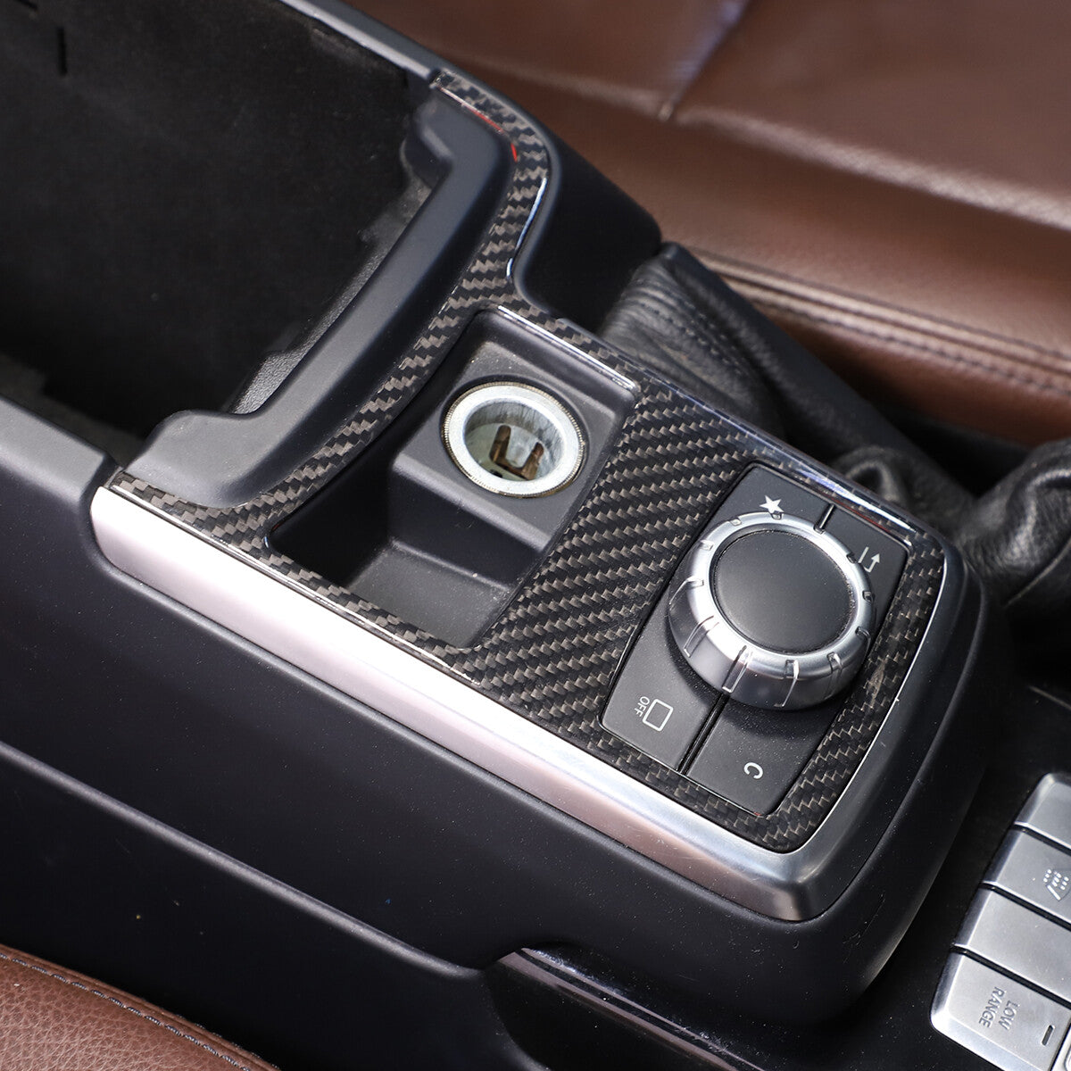 REAL Carbon Fiber Center Console Frame Trim For Benz G Class W463 G500 G63 12-18 17