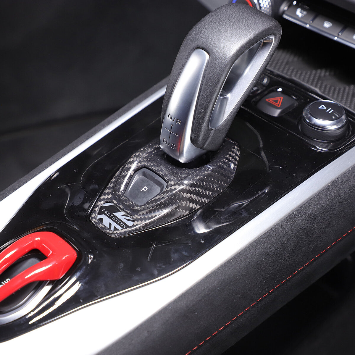Real Carbon Fiber Console Gear Base Cover Trim For Lotus Emira V6 I4 2021-25 US 14