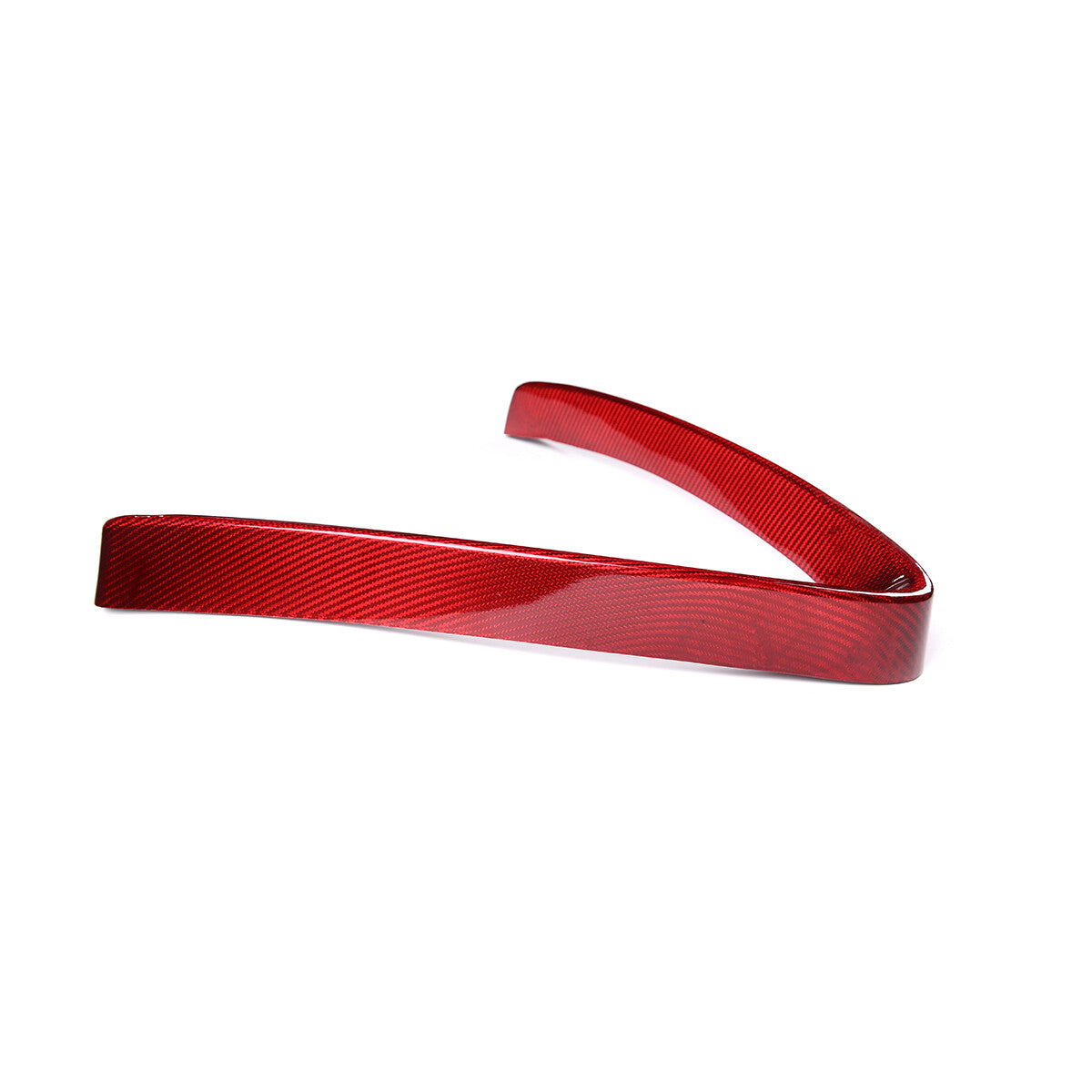 Red Carbon Base Front V Shape Grille Cover Trim For Alfa Romeo Stelvio 17-20 9