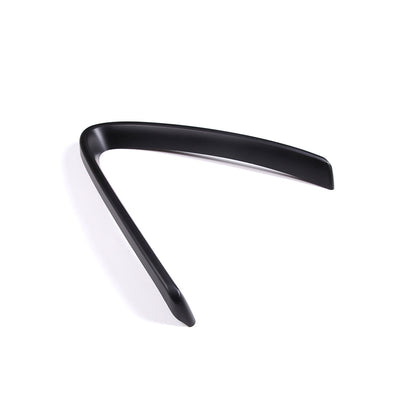 Matte Black Front Grille V Shape Cover+Logo Ring Trim for Alfa Romeo Giulia 17+ 9
