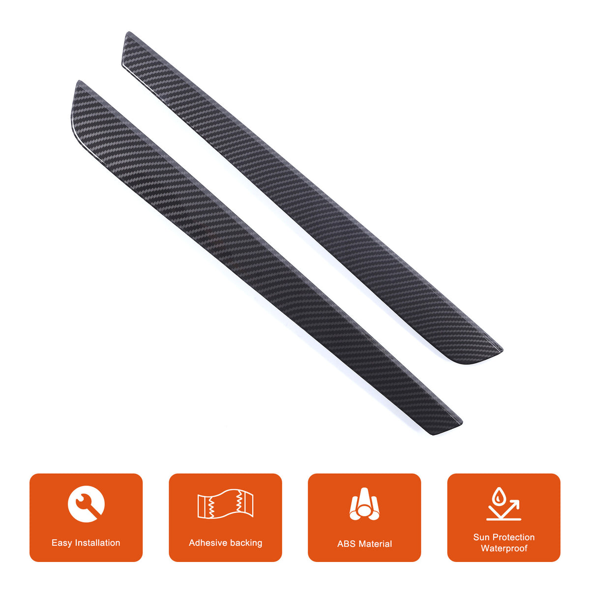 Carbon Tailgate Rear Window Side Trim For Toyota Land Cruiser Prado LC250 24+ US 21
