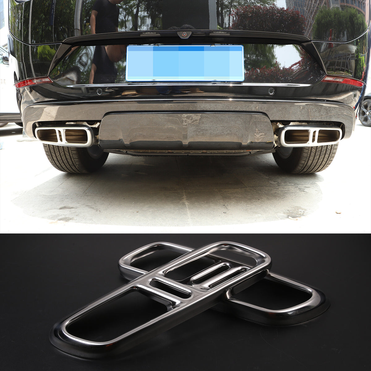 ABS Rear Exhaust Muffler Tail Pipe Cover Trim For Range Rover Sport 2023+ US 23