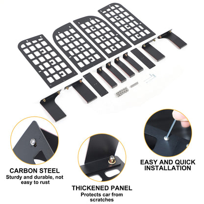Carbon Steel Aluminum Rear Side Window Molle Panel For Hummer H3 2005-09 5