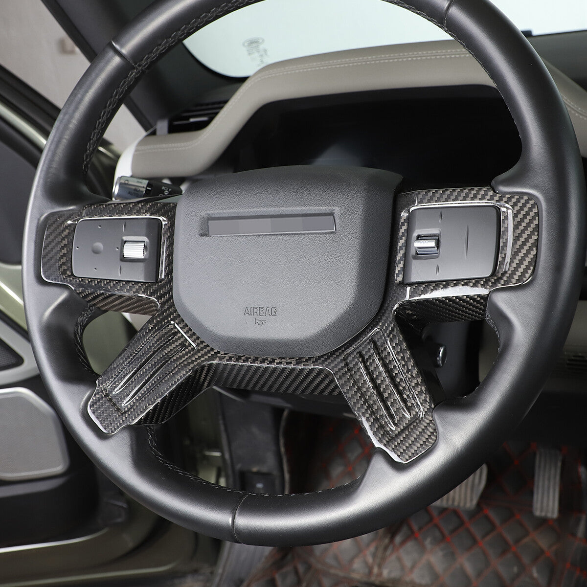 Real Dry Carbon Fiber Full Interior Trim Set For LR Defender 90 110 L663 20-23 9