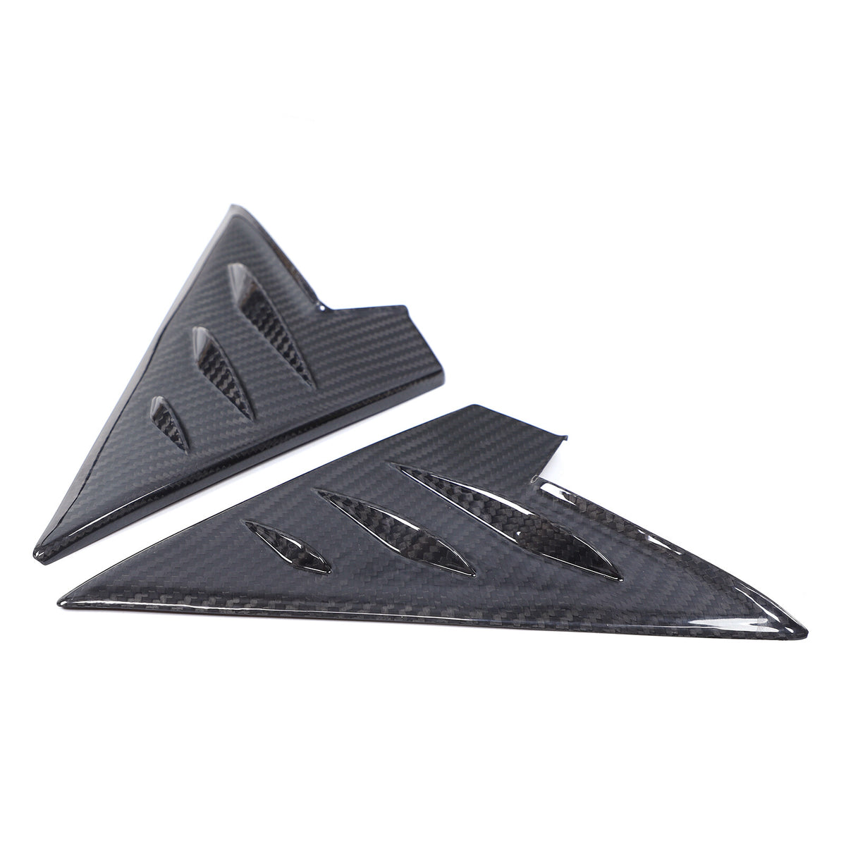 Real Carbon Fiber Front A-pillar Triangular Panel Trim For Alfa Romeo Tonale 8
