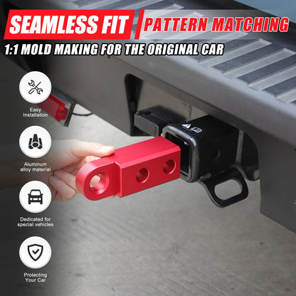 Red Aluminum Alloy Trailer Mount Receiver Hitch Tow Hook For Ford Maverick 2022+ 5