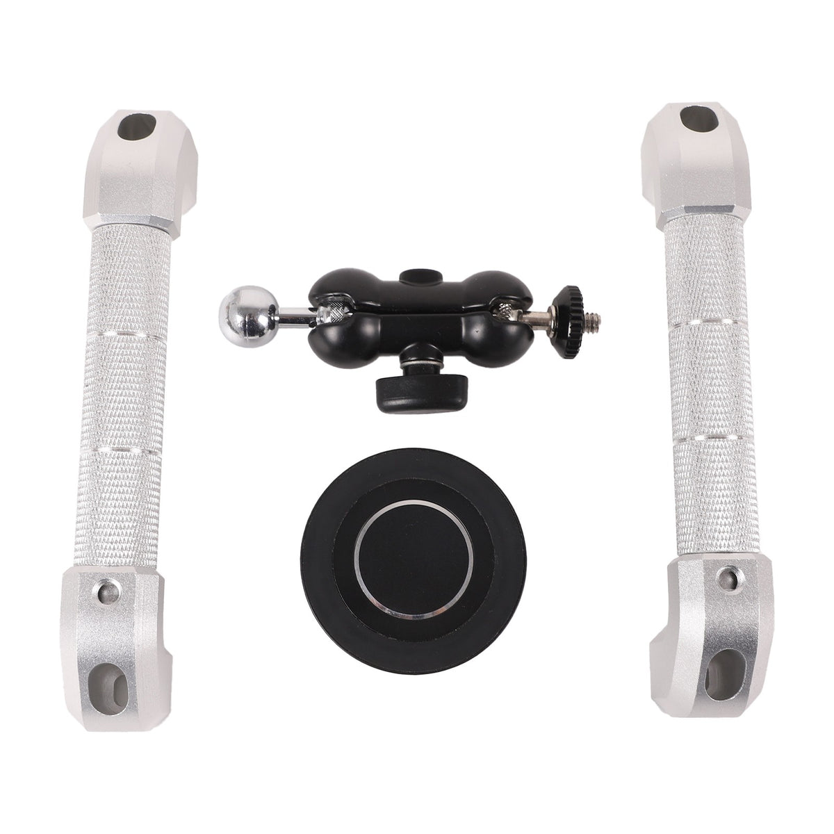 Replace Silver A-Pillar Handle W/Phone Mount For LR Defender L316 2004-2018 10