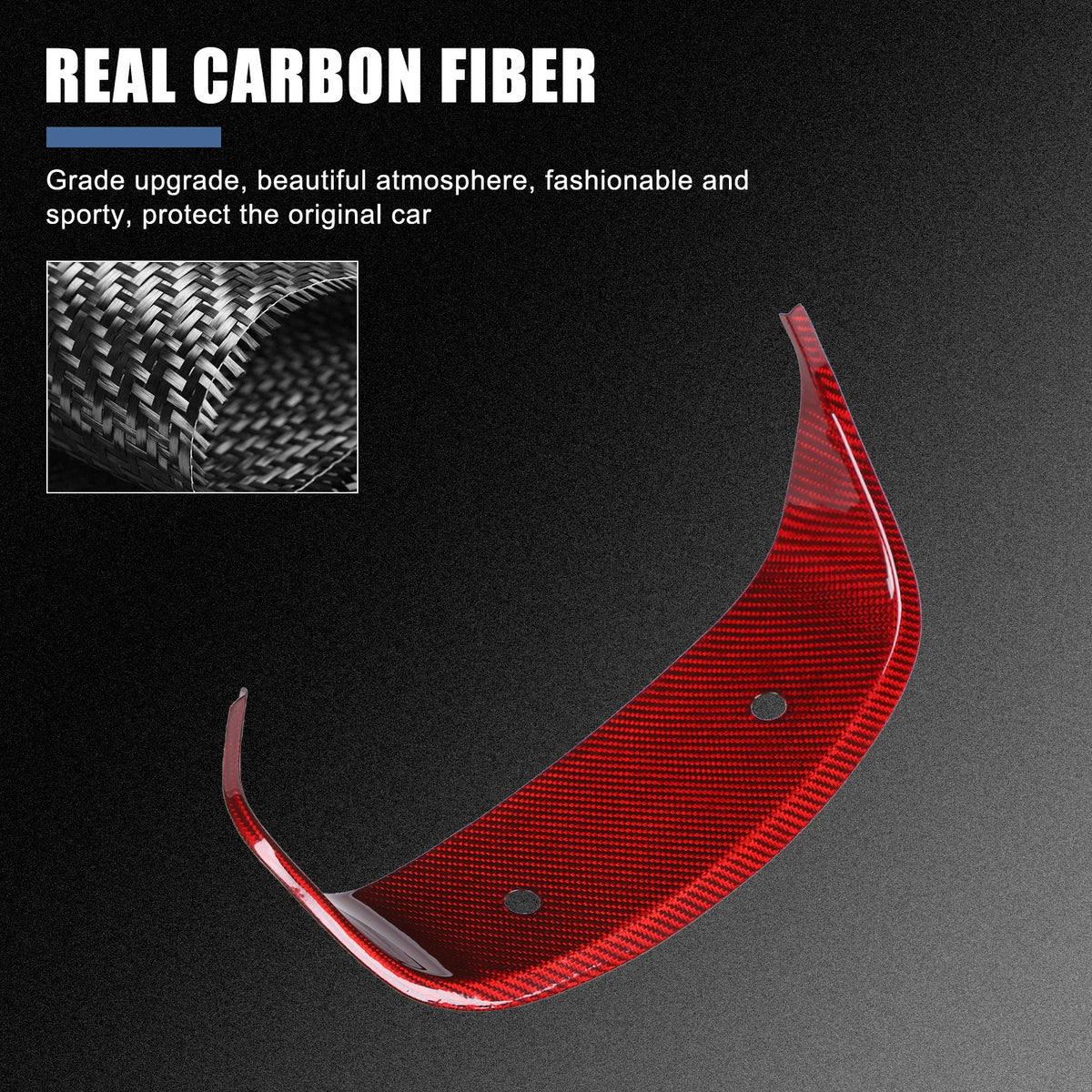 Red Real Carbon Fiber Dashboard Panel Frame For Toyota Supra A90 2019-22 4