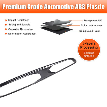Glossy Piano Black ABS Center Gear Shift Indicator Trim For Corvette C8 2026+ US 22
