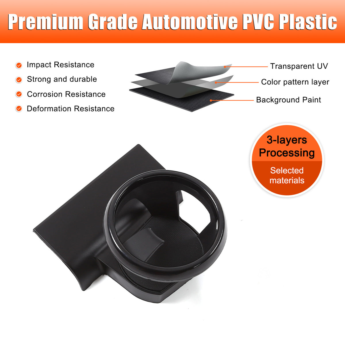 Door Window Right Cup Holder Drink Stand Holder For Toyota FJ Cruiser 2007-21 US 17
