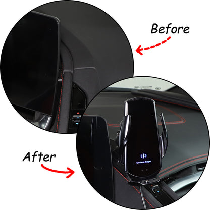Center Console Interior Dashboard Phone Holder Mount Bracket For Corvette C8 20+ 4