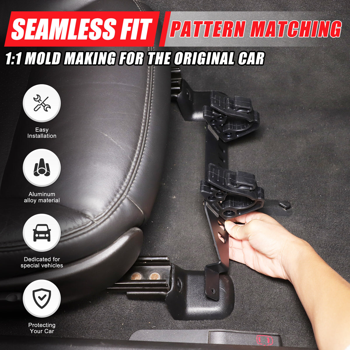 Passanger Side Under Seat Flashlight Holder Bracket Mount For Corvette C6 05-13 15