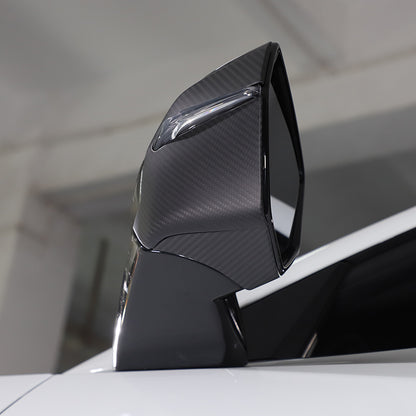 For C8 Corvette Z51 Z06 20-26 Matte Carbon Fiber Side Mirror Cover Lower Base US 11