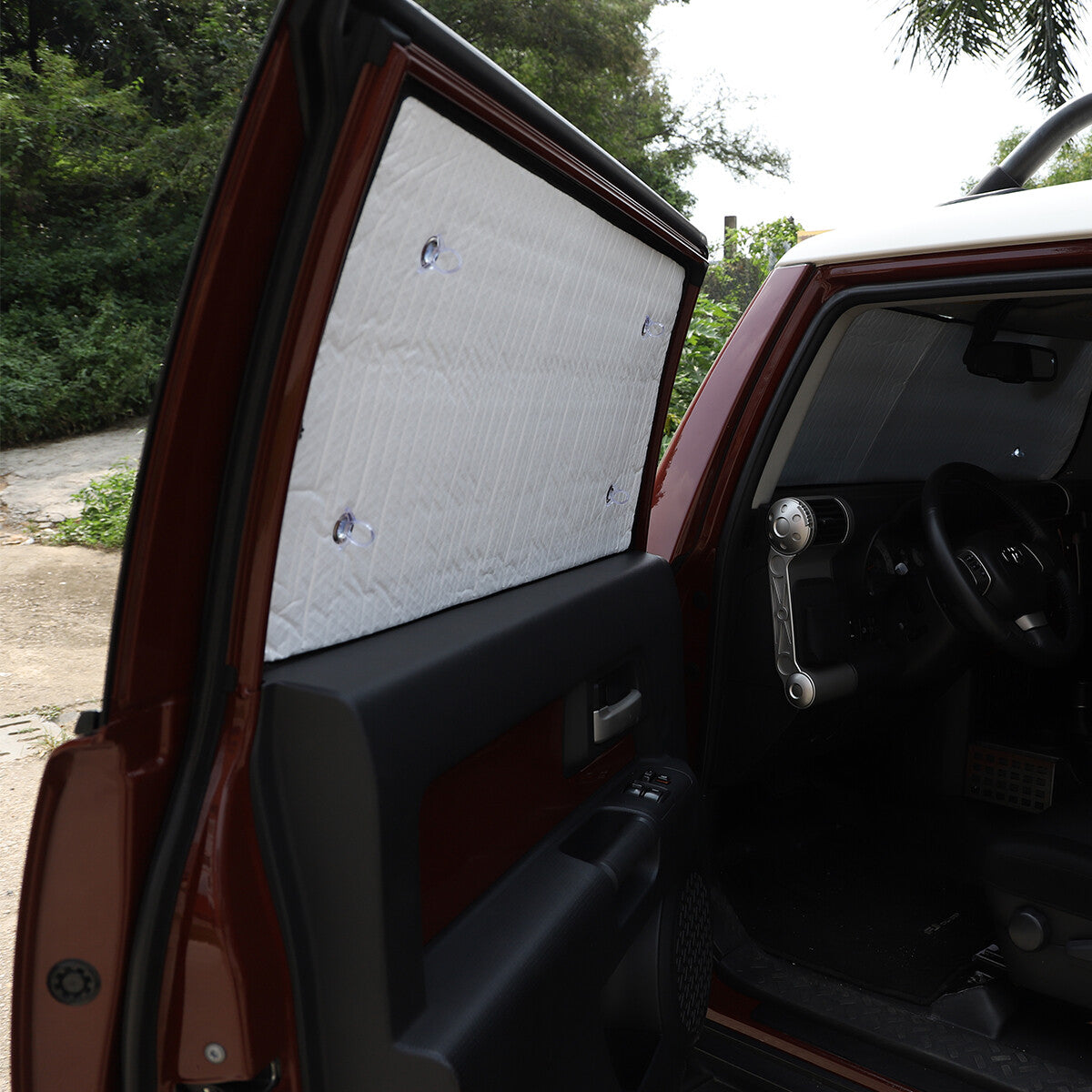 8PCS Car Front Rear Window Windshield Sun Shade For Toyota FJ Cruiser 2007-2014 3