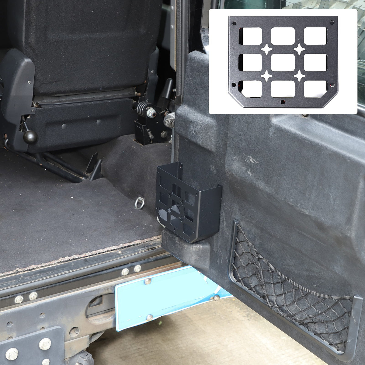 Tailgate Molle Panel Storage Basket For Land Rover Defender L316 2004-2018 7