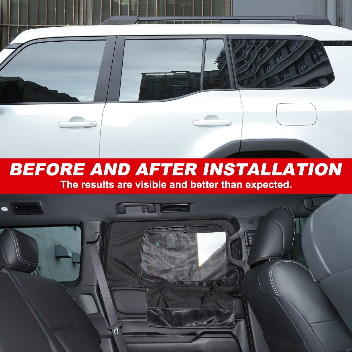 Rear Door Window Shade Trim Cover For Toyota Land Cruiser LC250 24+ 4
