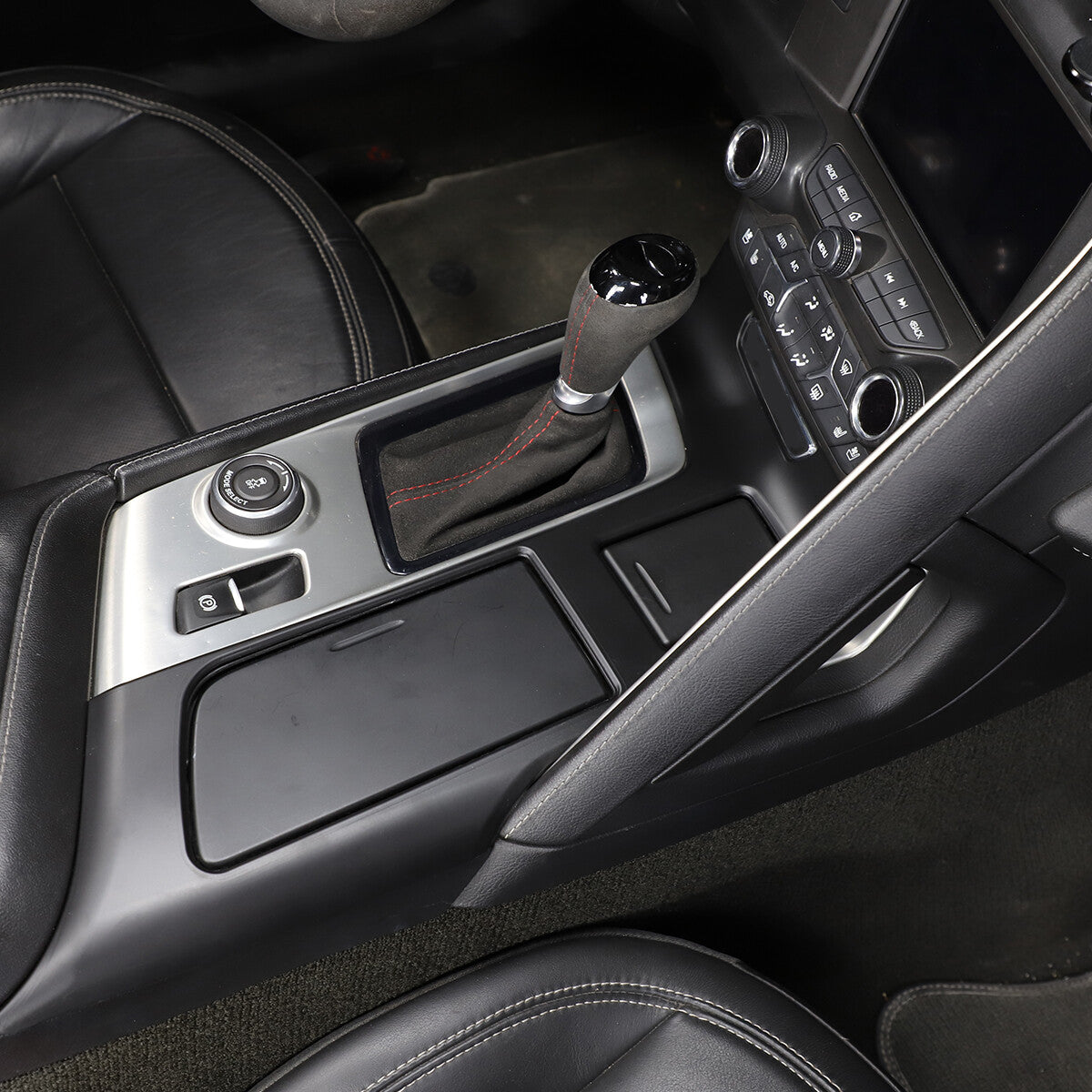 Matte Blalck Interior Gear Shift Panel Cover For Corvette C7 2014-2019 US 6