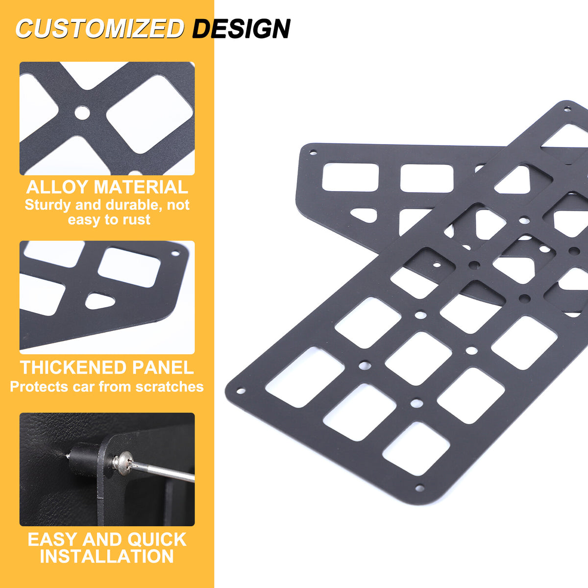 Off road Front Door Pocket Molle Panel For Nissan Frontier D41 2022+ 12