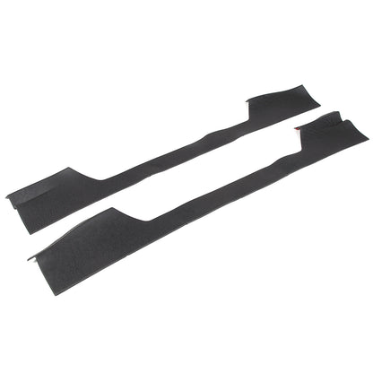 Black TPE Exterior Car Entry Guards Door Sill Cover Trim For Corvette C8 2020-26 9