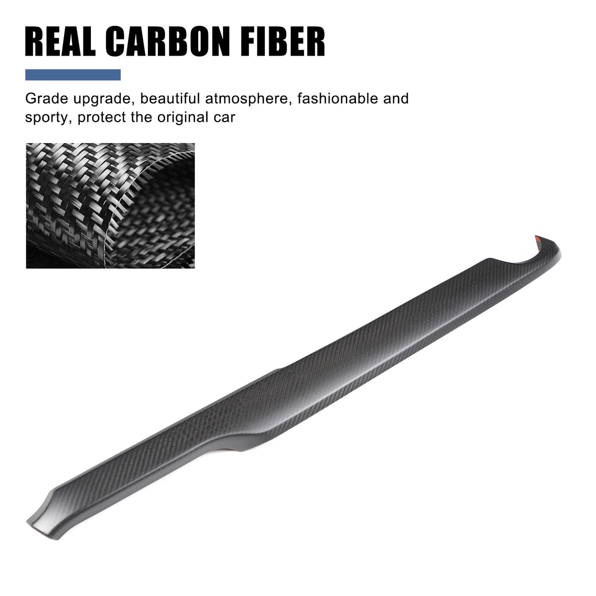Matte Real Carbon Fiber Dashboard Center Trim Trim For Mazda MX-5 Miata 2016+ 5