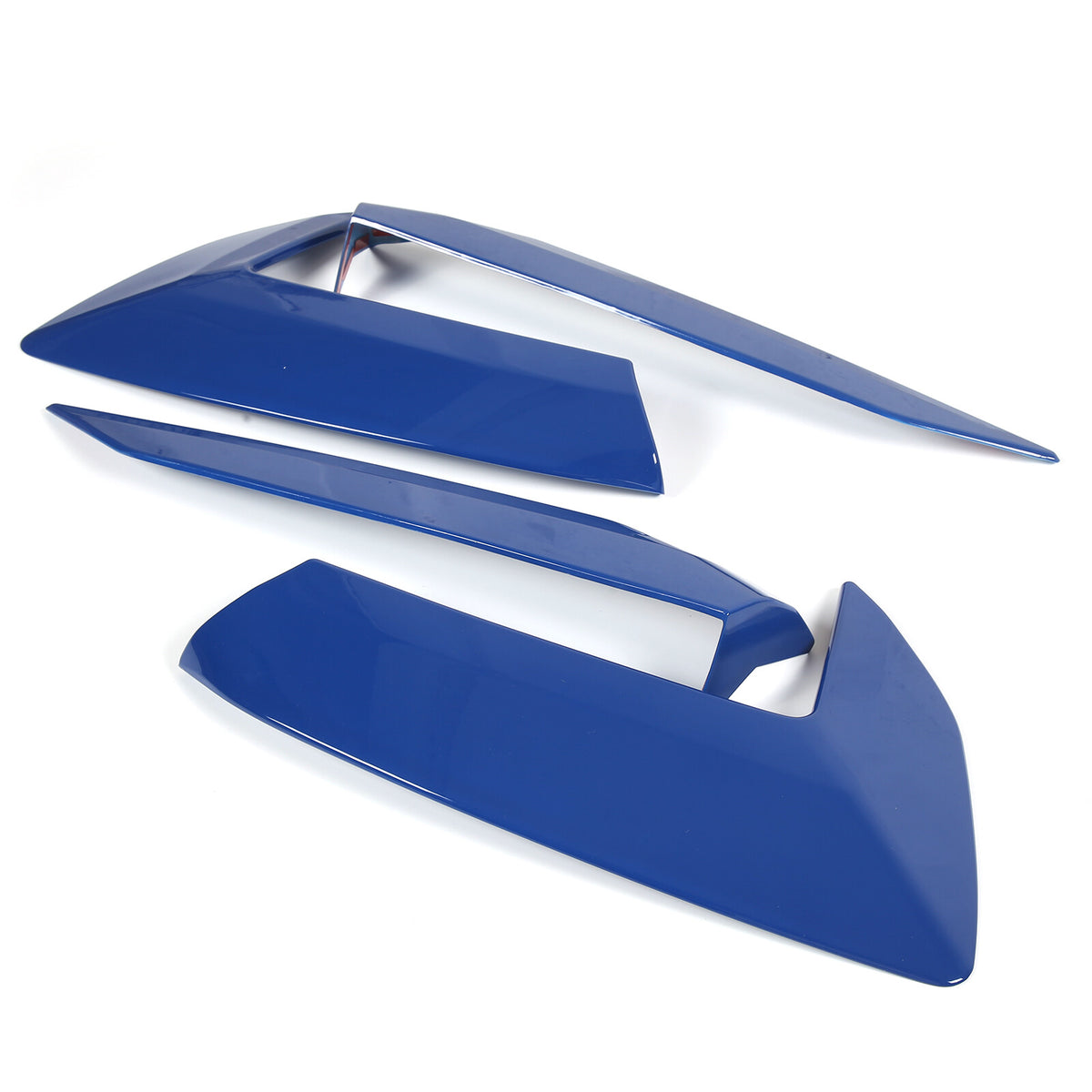 Blue ABS Side Fender Vent Door Handle Garnish Pair Trim For 2020-26 Corvette C8 10