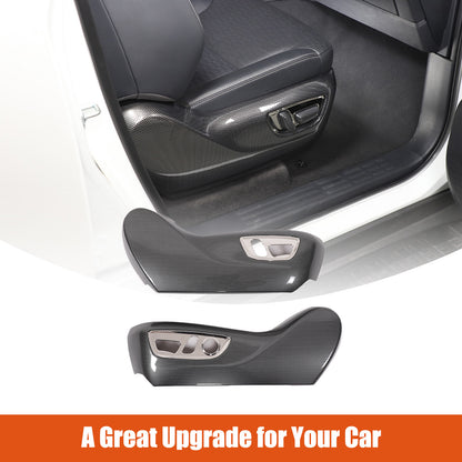 ABS Carbon Seat Adjustment Button Trim Cover For Toyota Land Cruiser LC250 24+ 17