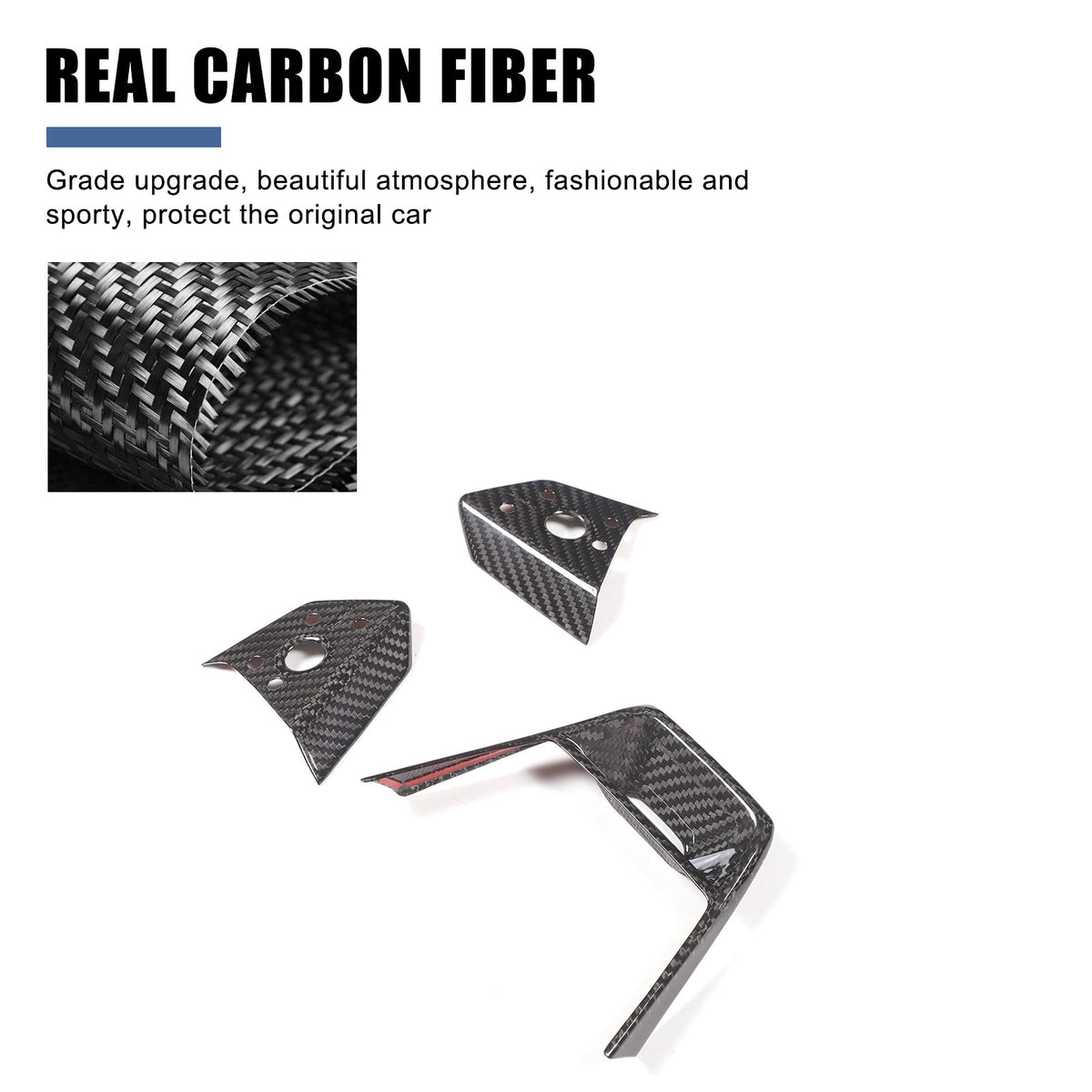 Real Dry Carbon Fiber Center Console Interior Trim For Tesla Cybertruck 2024+ 71