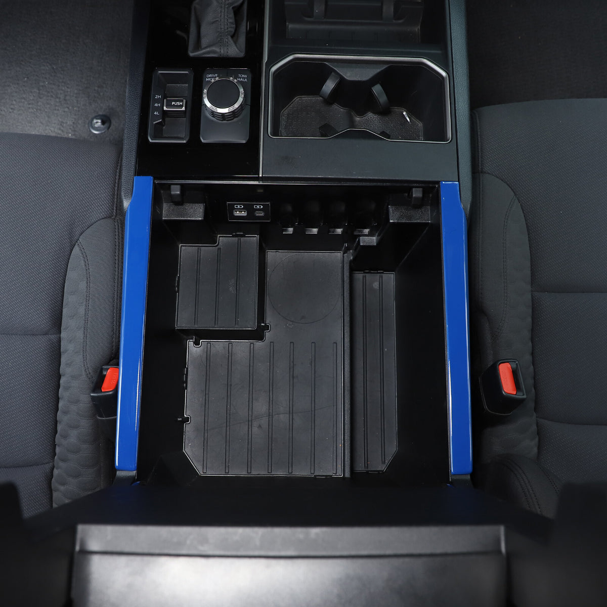 ABS Blue Car Center Panel Trim Interior Accessories For Toyota Tundra 2022-2026 - Variants 11-14 22
