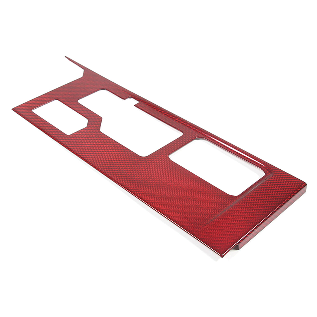 Red Real Carbon Fiber Center Console Gear Panel Cover for Toyota Tundra 2022-26 9