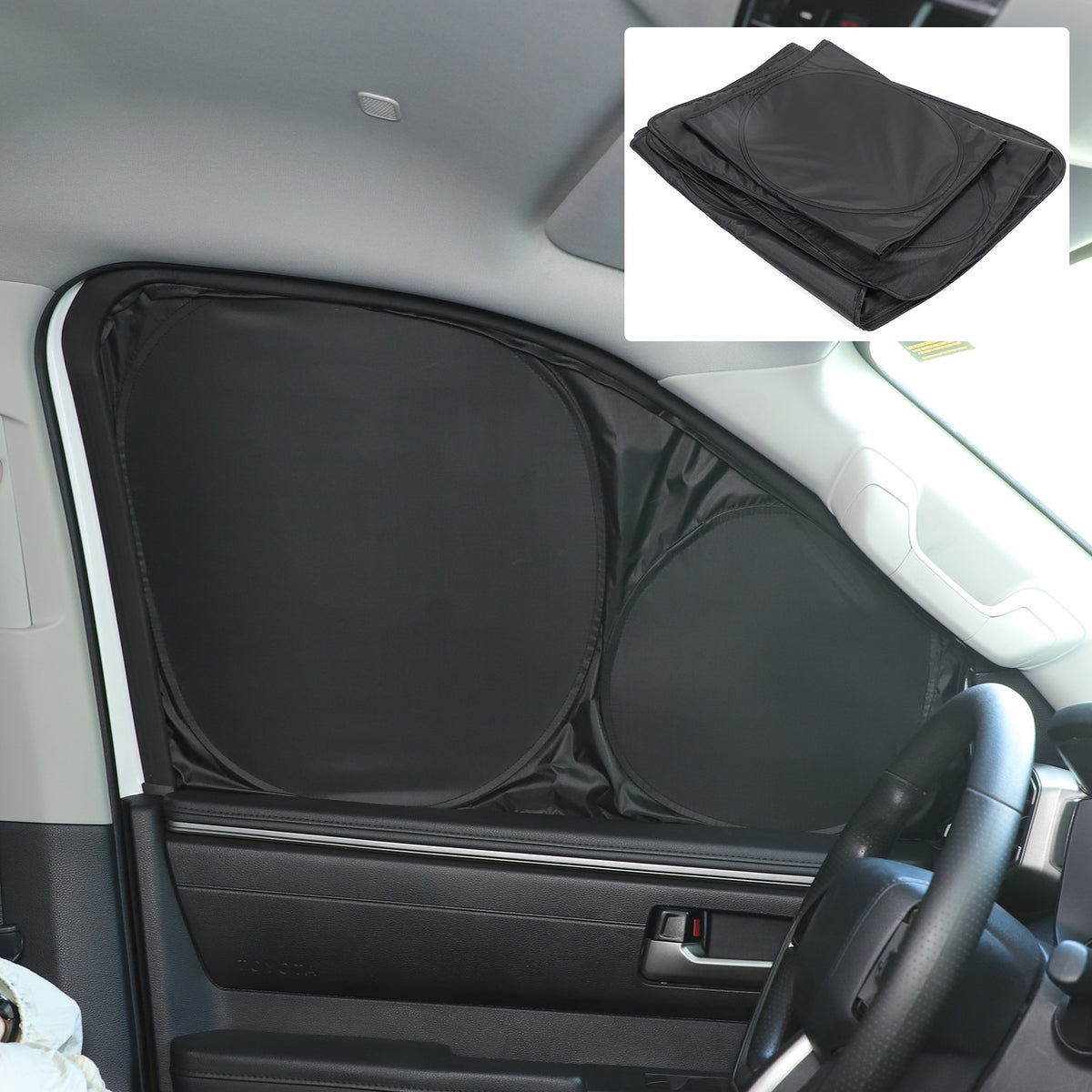 Car Full Window Sunshade Cover Shades Sun Visor For Toyota Tundra 2022+ US 3