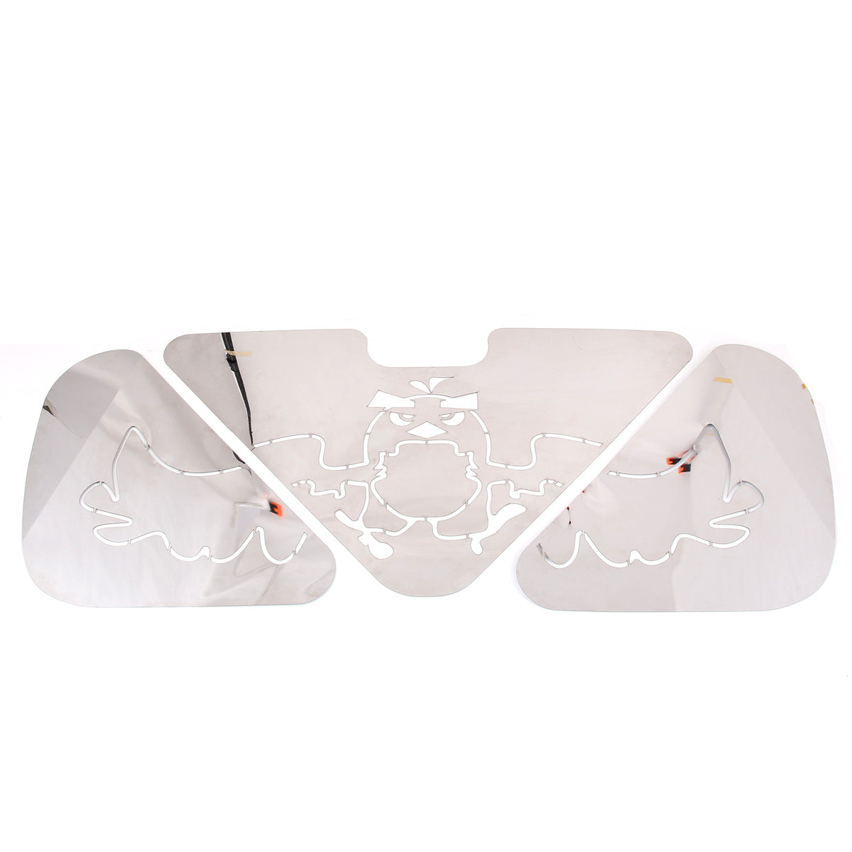 Angry Bird Steel Trunk Tailgate Lid Trim Panel Cover For Corvette C6 2005-2013 12