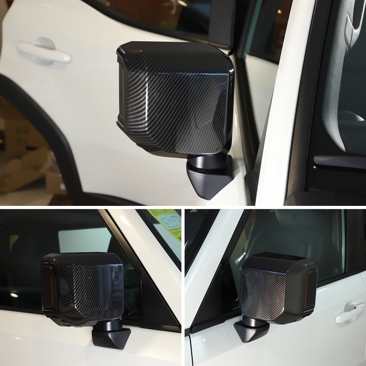 ABS Carbon Fiber Review Mirror Cover Trim For Lexus GX GX550 2024-2025 US 21