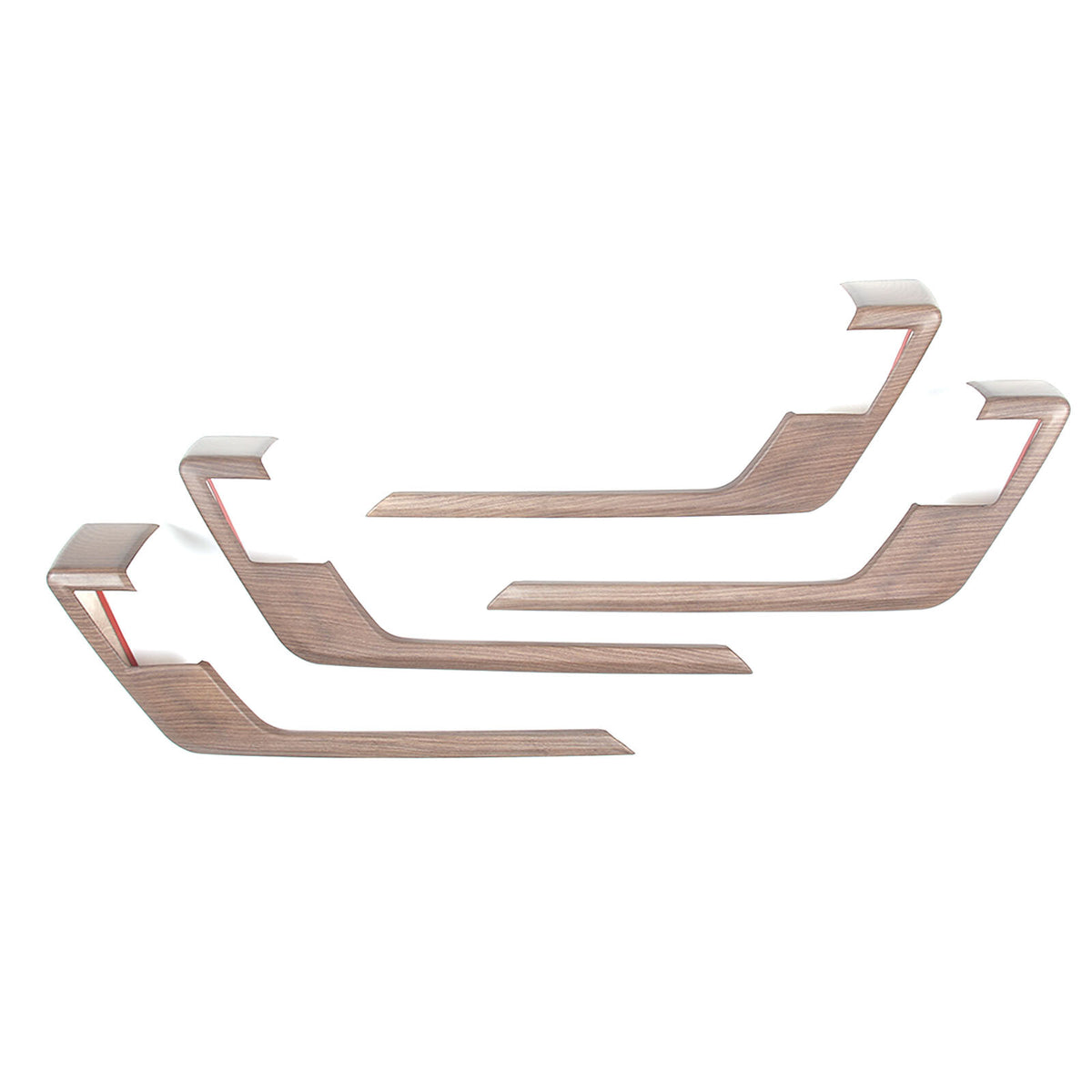 Pear Wood Interior L Strip Door Panel Trim For Toyota Tundra Sequoia 2022-26 US 18