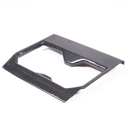 Real Carbon fiber Center Front Cup Holder Cover Trim Frame For Toyota Tundra 22+ 19