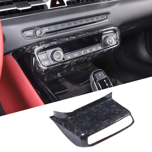 Forged Carbon Center Console Panel Trim Cover For Toyota SUPRA MK5 A90 2019-2024 2