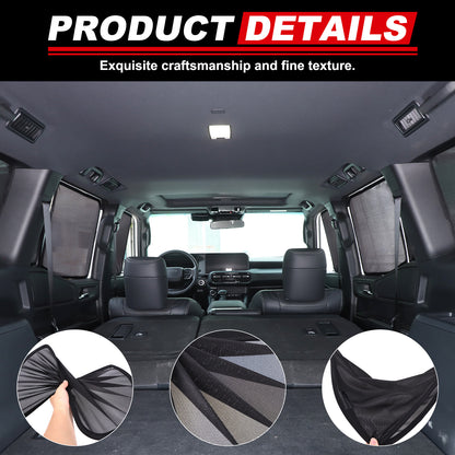 Window Screen Sun Shade Mesh Cover Windshield For Toyota Land Cruiser LC250 24+ 16