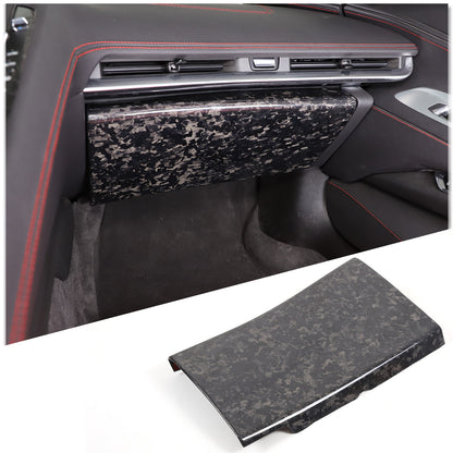 Forged Carbon Fiber Glove Box Trim Panel Cover Fit For Corvette C8 2020-2026 2