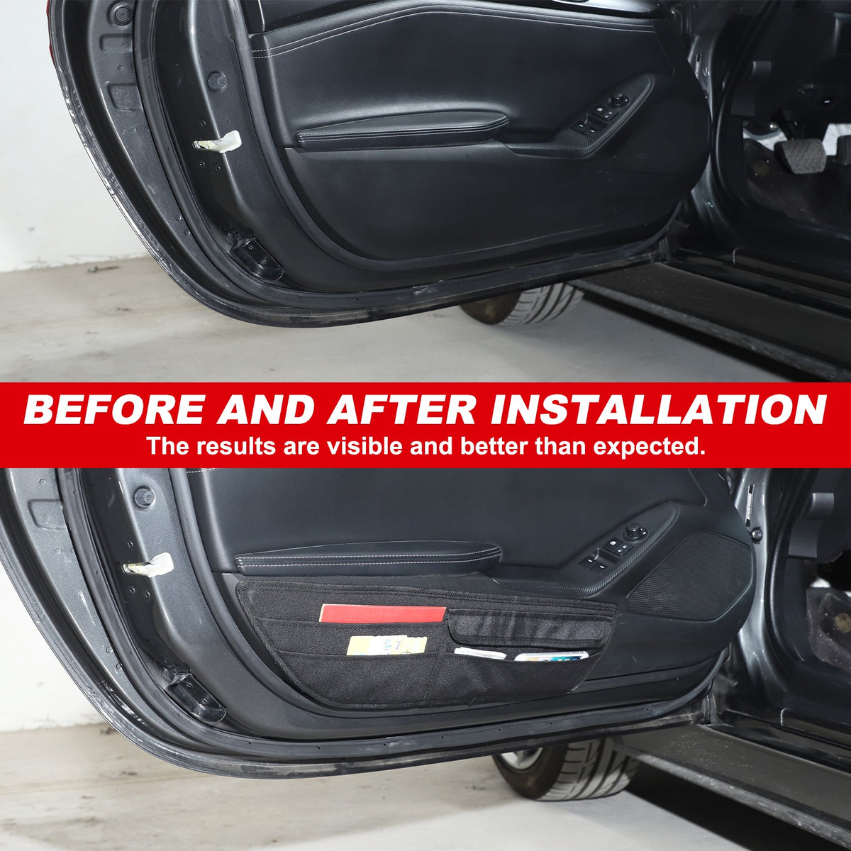 Front Door Storage Hanging Bag Tray For Mazda MX-5 Miata 2016-2023 4