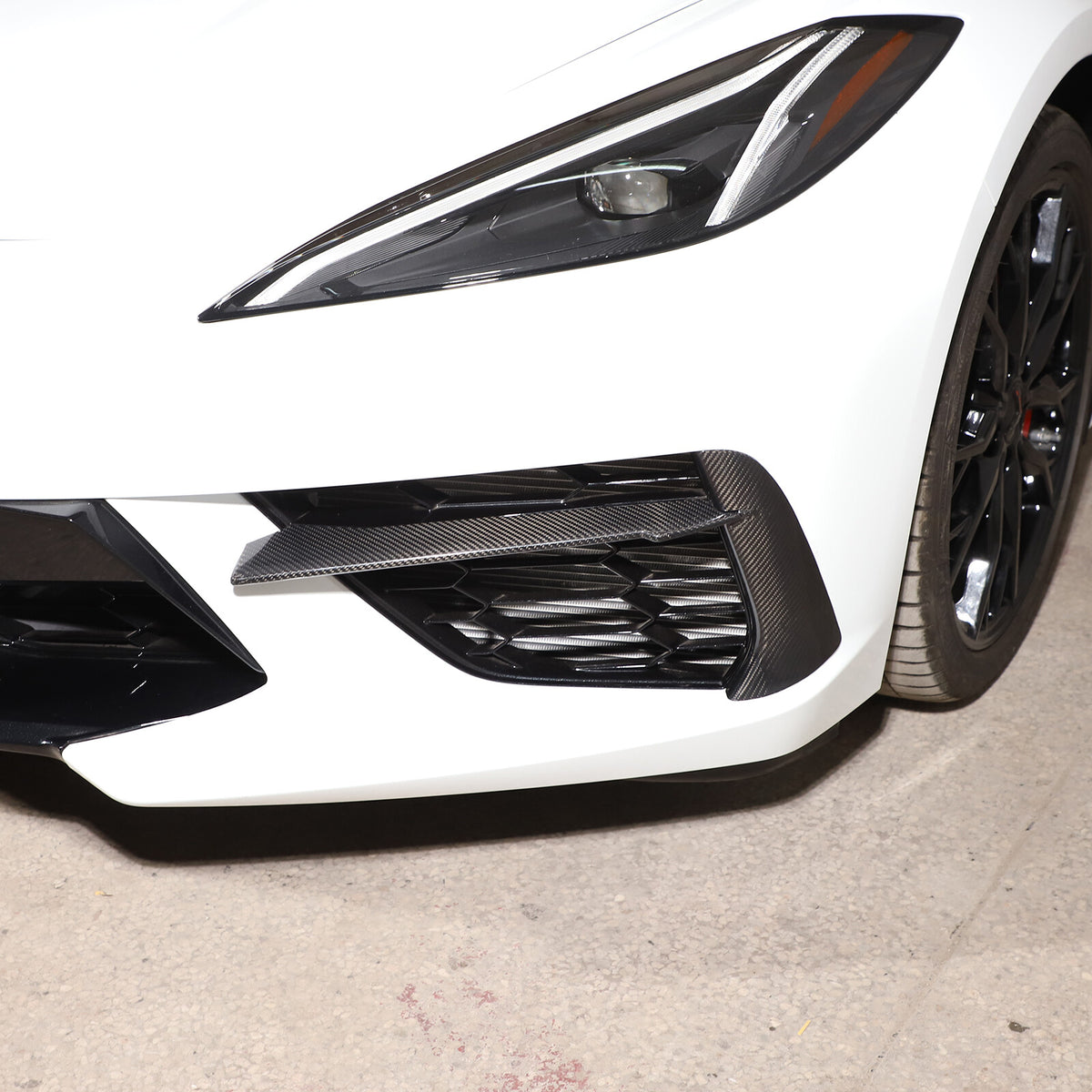 Real Carbon Fiber Full Exterior Set Decor Cover Trim Kit For Corvette C8 2020-26 17